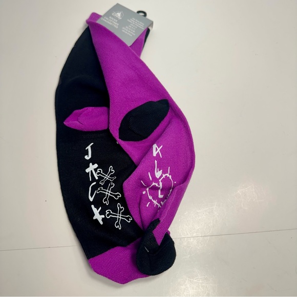 NWT. Disney Socks for Adults - Jack Skellington and Sally Black & purple sz 6-12 - Picture 7 of 13